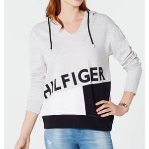 Tommy Hilfiger Hooded Logo-Print Sweatshirt